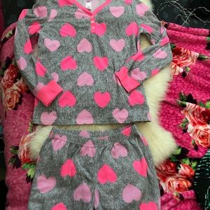 Cute heart Justice pj.s shirt/ elastic waist pants